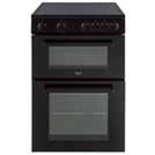 60cm Twin Cavity Electric Cooker - Black
