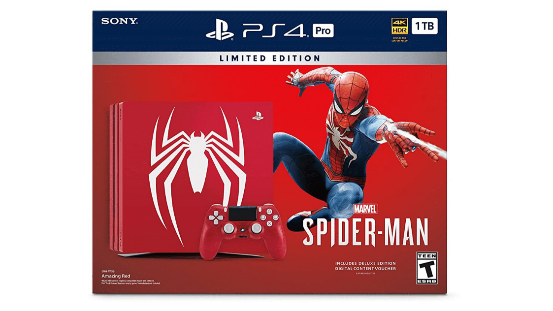 Spider-Man PlayStation 4 Pro 1TB Limited Edition Console Bundle