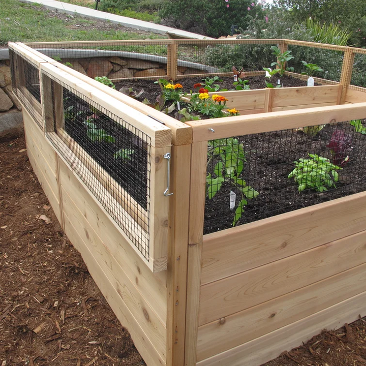 7.5 ft x 8 ft Wood Raised Garden Bed
