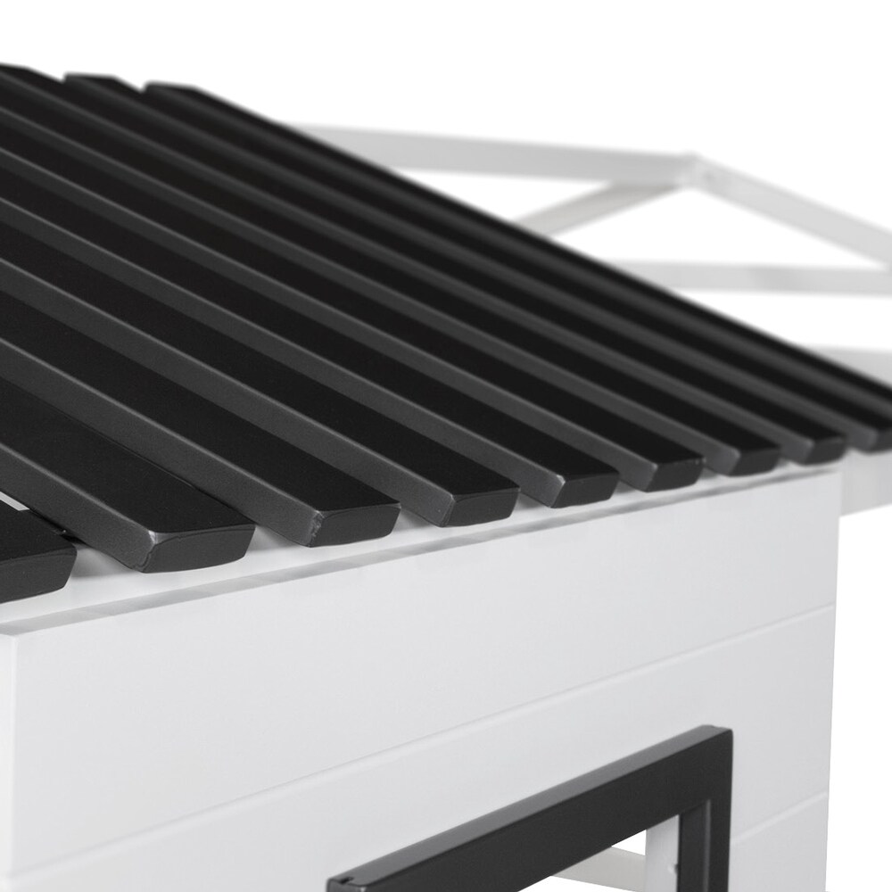 Furniture of America Vaia White Twin-over-Twin Metal Bunk Bed