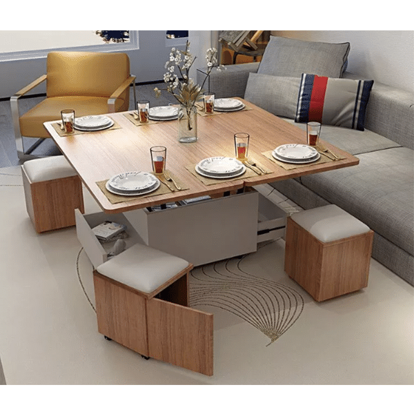 Multifunction Foldable Coffee Table Liftable