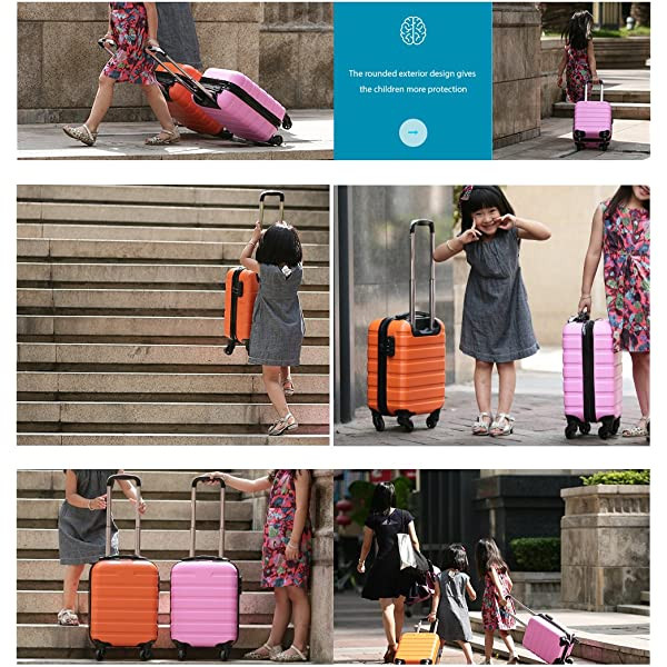 COOLIFE Luggage 3 Piece Set Suitcase Spinner Hardshell Lightweight TSA