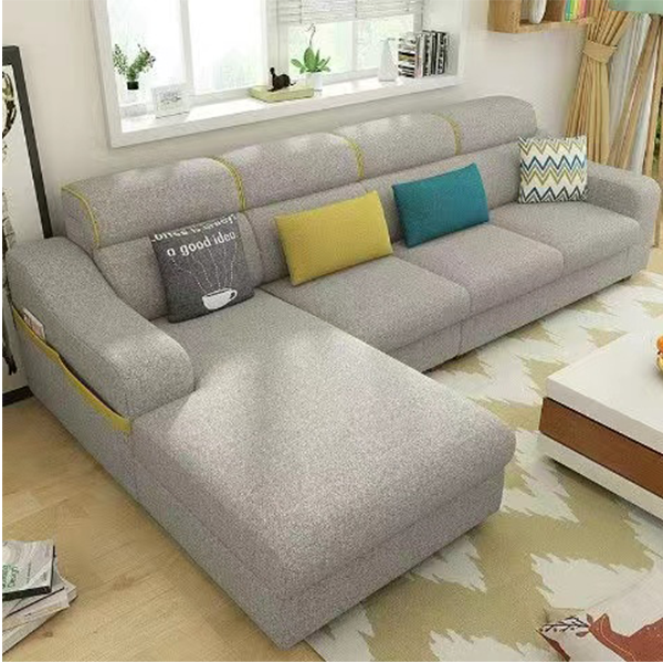 Fabric sofa three-person removable and washable combo set