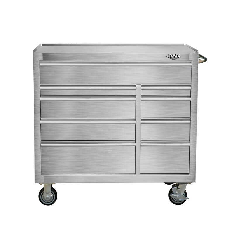 Premium series 41.5 wide 9 drawer bottom folding cabinet