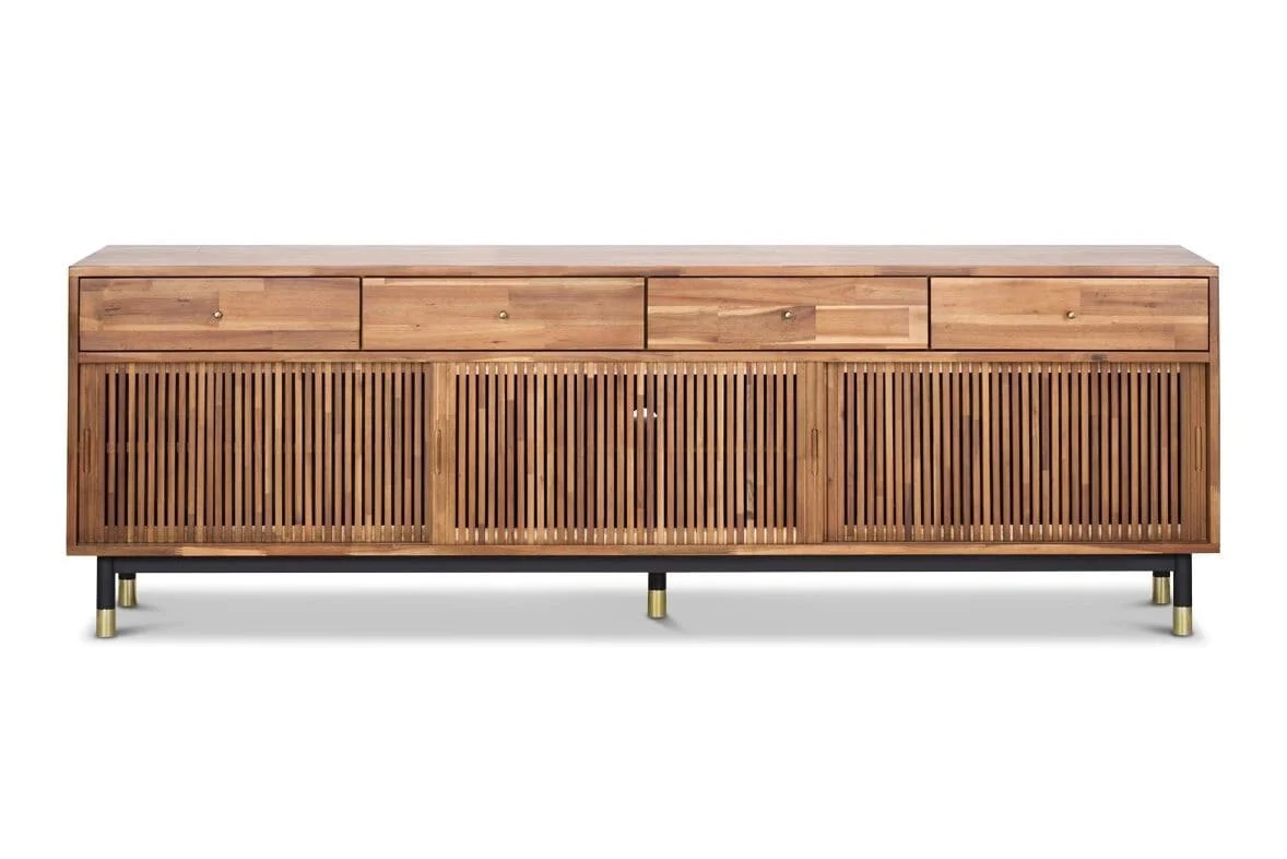 TV STAND 79'' Media Console Living Room Furniture UK.