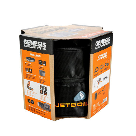 Jetboil Genesis Basecamp Backpacking and Camping Stove Cooking System with Camping Cookware