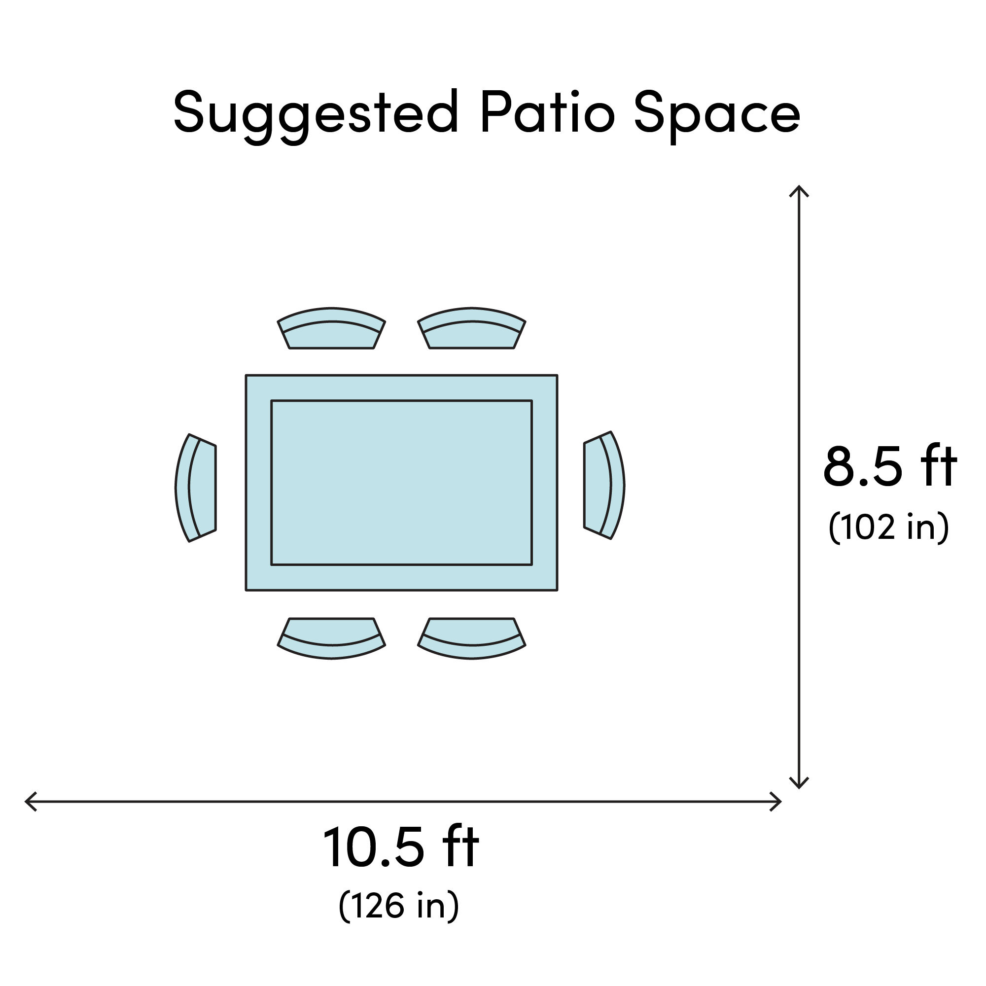 Rectangular 6 - Person 32.25'' Long Dining Set with Cushions