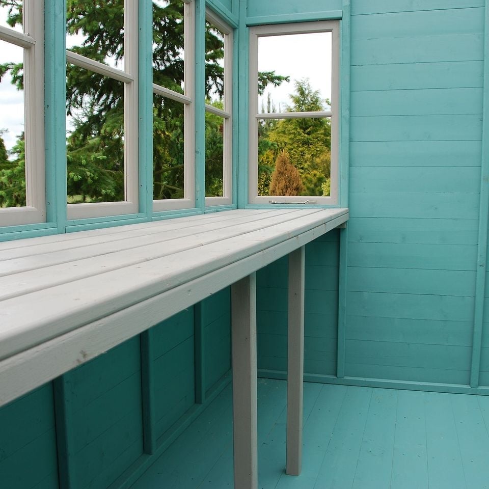 10′ x 10′ Sun Pent Wooden Garden Potting Shed