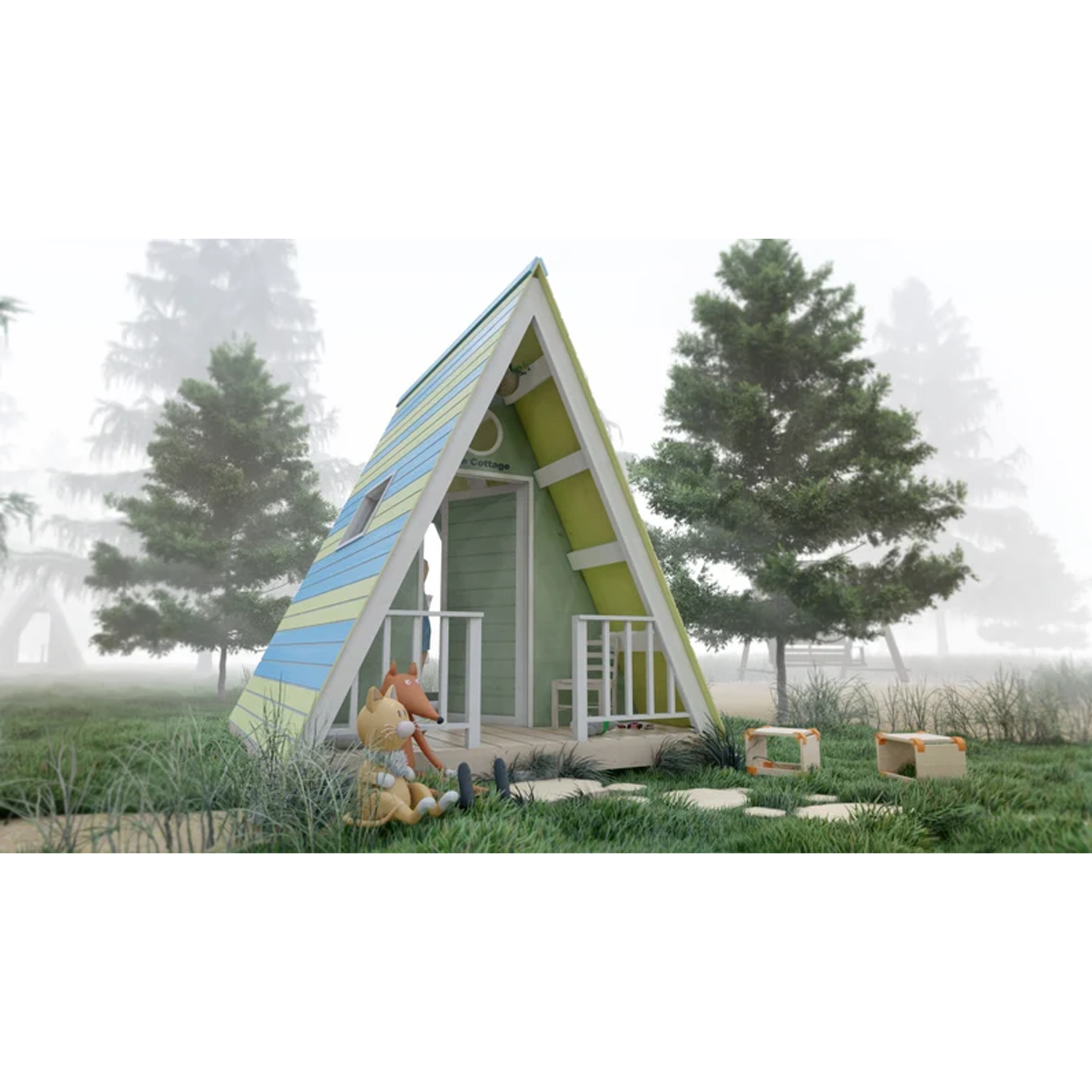 PLAYHOUSE  A-Frame  7' x 7' x 8'
