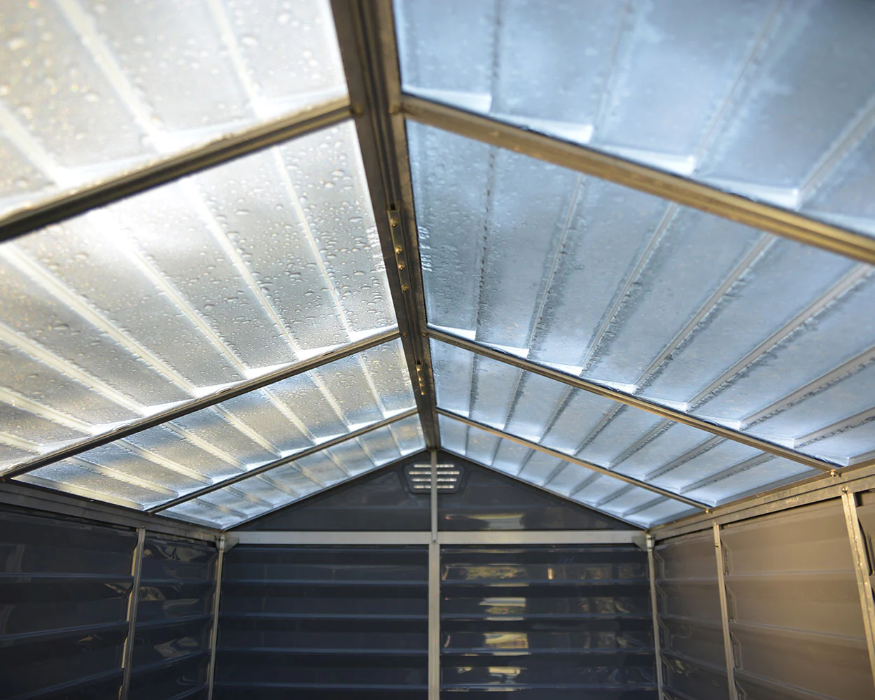 Palram Canopia Skylight 6 ft. x 5 ft. Shed Kit - Dark Grey