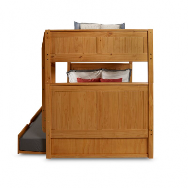 Stig Full Over Full Solid Wood Standard Bunk Bed with Trundle by Harriet Bee
