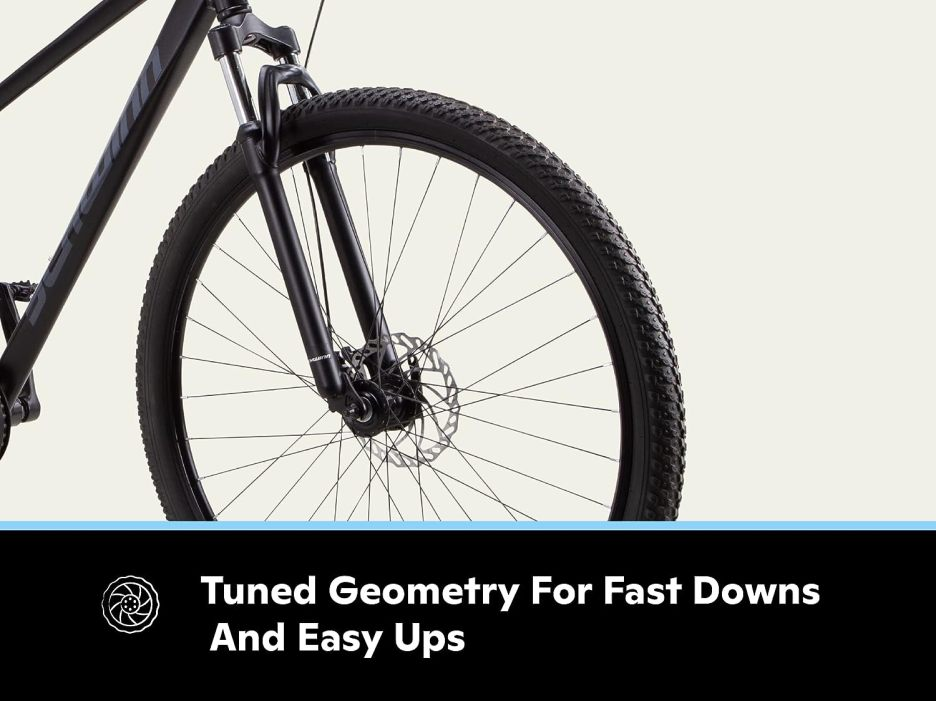 Schwinn Fleet Adult Mountain Bike, 29-Inch Tyres, 17-Inch Lightweight Alloy Frame, Front Suspension, 9 Speed, Disc Brakes, Matte Black