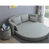 Round sofa bed folding dual-purpose multifunctional sofa