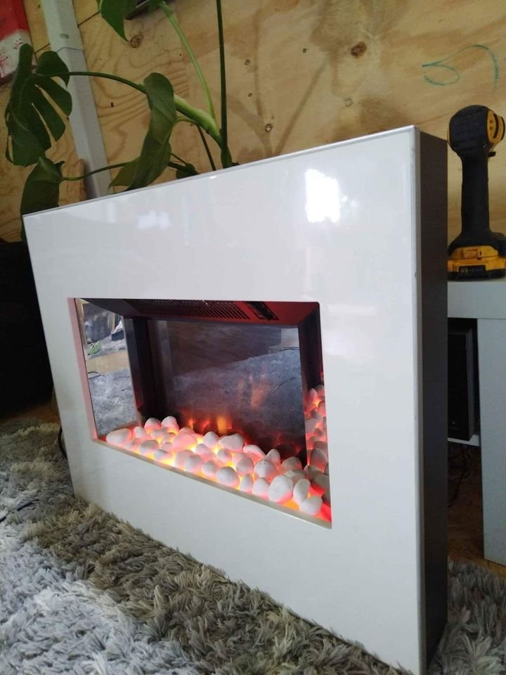 Dimplex Clova white wall electric fireplace