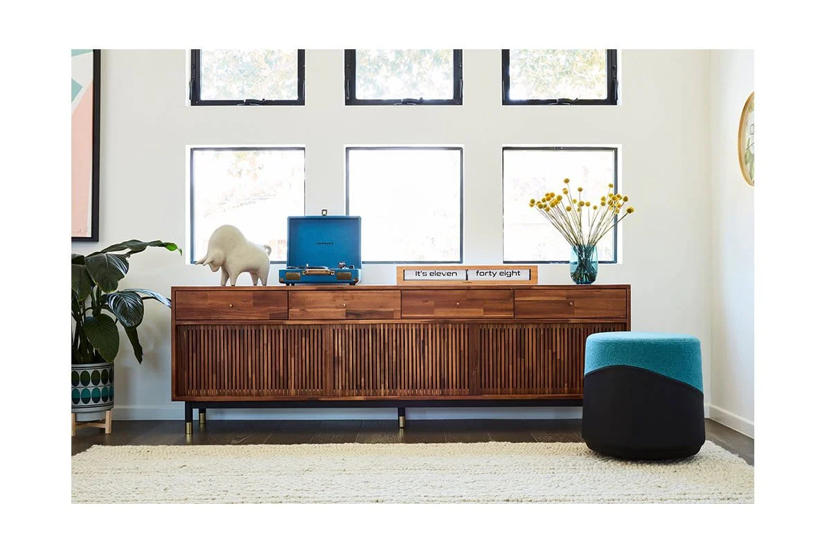 TV STAND 79'' Media Console Living Room Furniture UK.