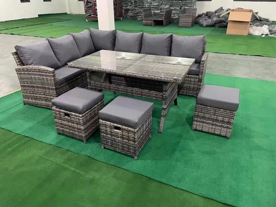 Factory direct sales, rattan 8-seat sofa + table cover, limited time low price sale