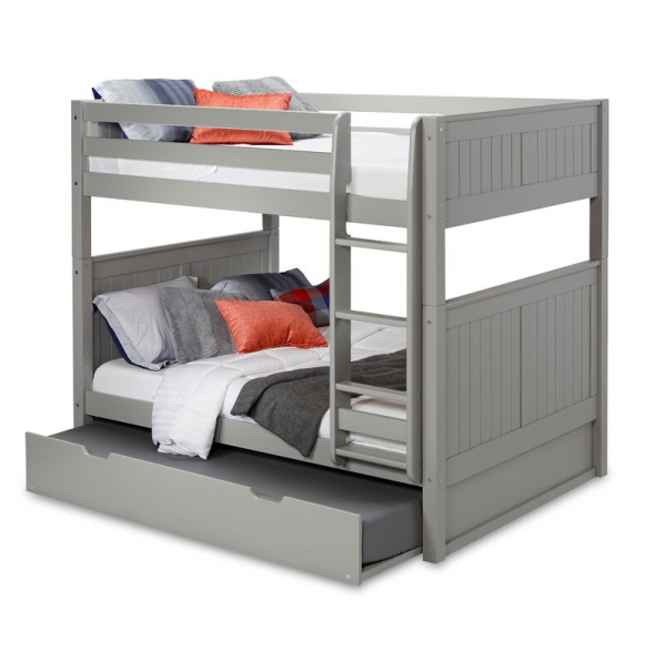 Stig Full Over Full Solid Wood Standard Bunk Bed with Trundle by Harriet Bee
