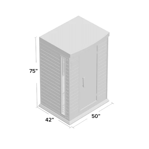 Dynamic Infrared Maxxus 2 - Man Indoor Bluetooth Compatible Hemlock Far Infrared Sauna