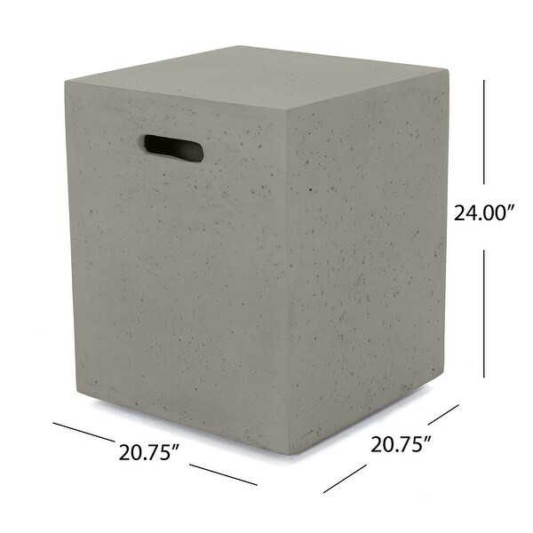 Cape Coral Outdoor Aluminum V-Shape Sectional Sofa Set with Fire Table by Christopher Knight Home - Grey + Light Grey