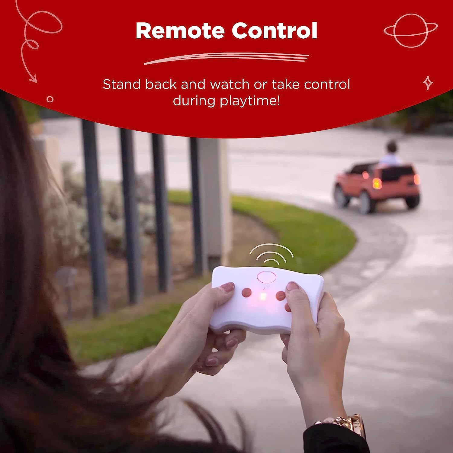 Products 12V 3.7 MPH 2-Seater Licensed Land Rover Ride On Car Toy wParent Remote Control.