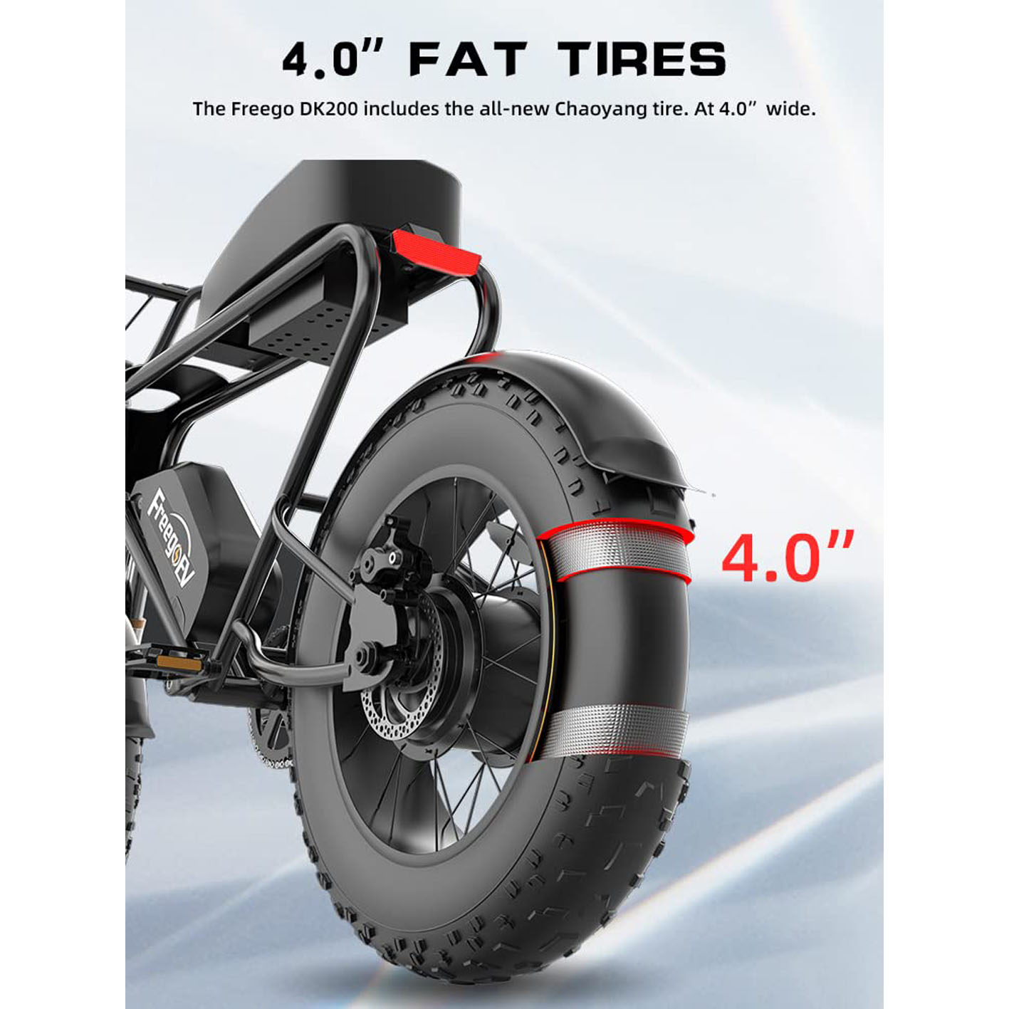 20'' 1200W Electric Bike of Freego DK200, Electric Bike for Adults with 48V 20Ah Removable Battery, 40 Miles Max Speed Pedal Assist Ebike, Snow Beach Mountain E-Bike Urban Commuter Electric Bicycle