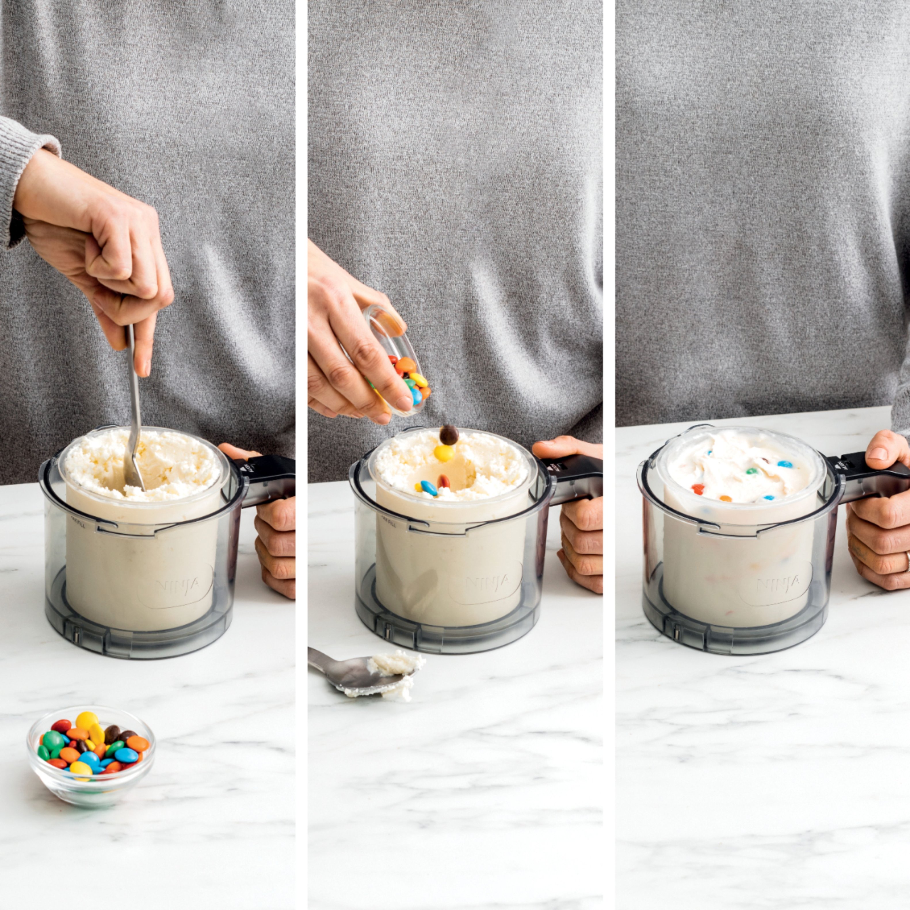 Ninja - Creami, Ice Cream Maker, 7 One-Touch Programs - Cloud S ilver