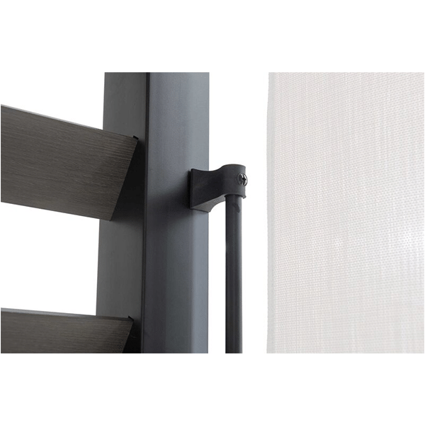 Soft backyard 12 feet. Width x 10 feet. D Steel pergola with canopy