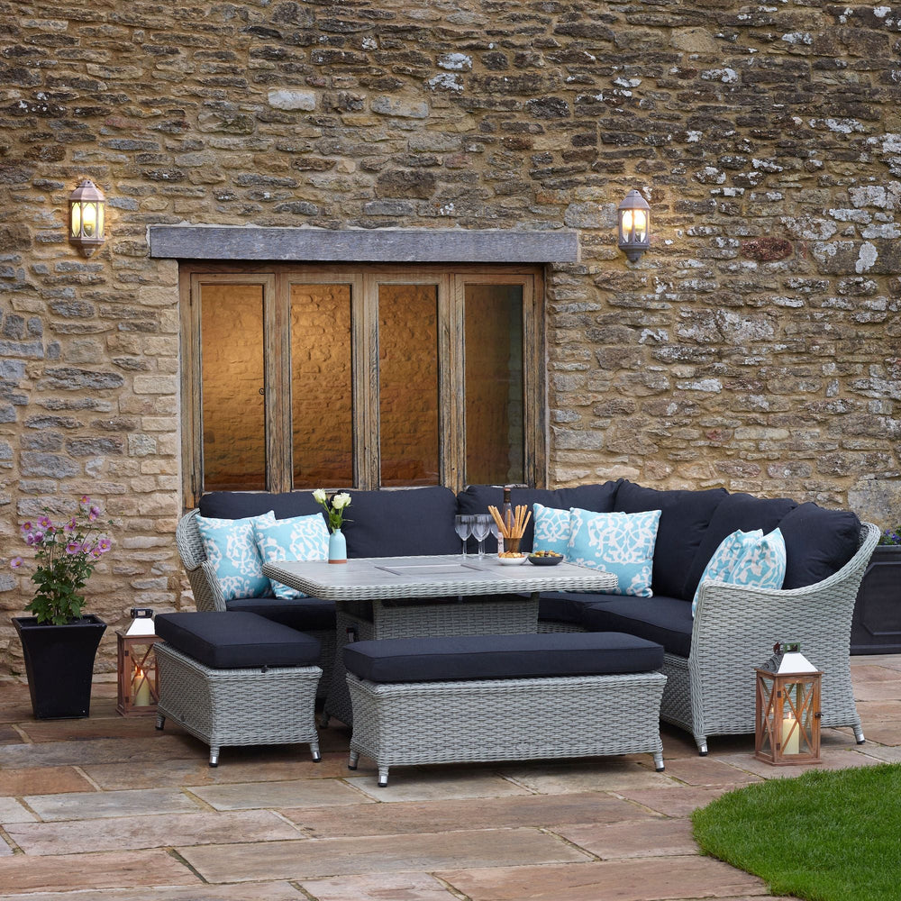 Bramblecrest Chatsworth Square Modular Fire Pit Set