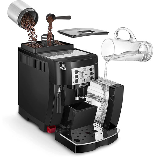 De’Longhi Magnifica S, Automatic Bean to Cup Coffee Machine, Espresso and Cappuccino Maker, ECAM22.110.B