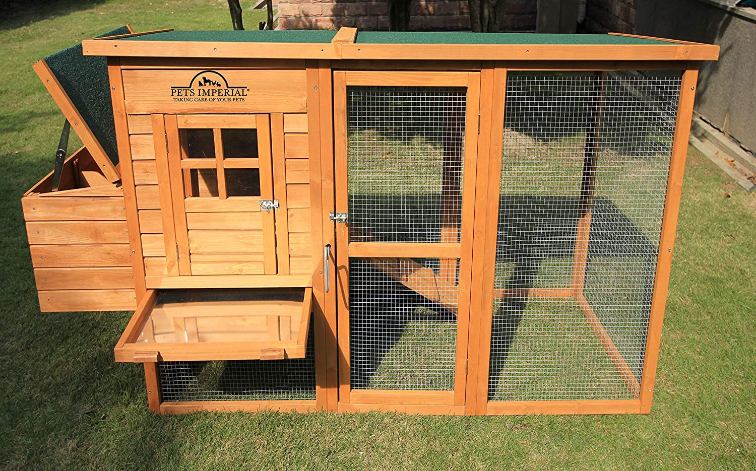Pets Imperial® Monmouth Large Chicken Coop Hen House Poultry Nest Box Ark Rabbit Hutch Run Suitable For Up To 4 Birds Depending on Size