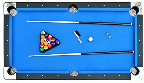 Hathaway Fairmont Portable 6-Ft Pool Table for Families with Easy Folding for Storage, Includes Balls, Cues, Chalk