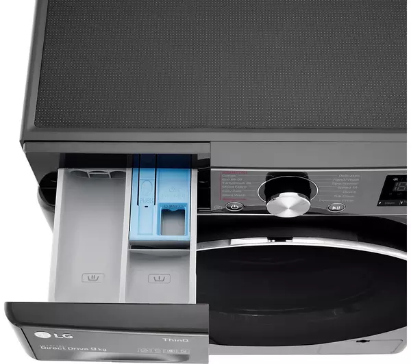 LG WM3998HBA 4.5 cu.ft. Front Load Washer & Dryer Combo.