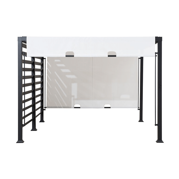 Soft backyard 12 feet. Width x 10 feet. D Steel pergola with canopy