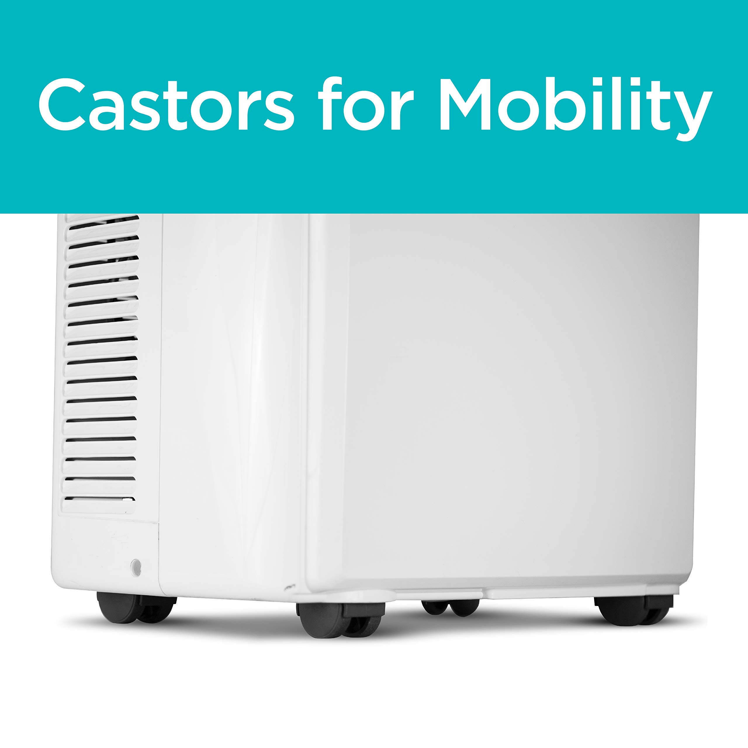 BLACK+DECKER 8,000 BTU Portable Air Conditioner with Remote Control, White