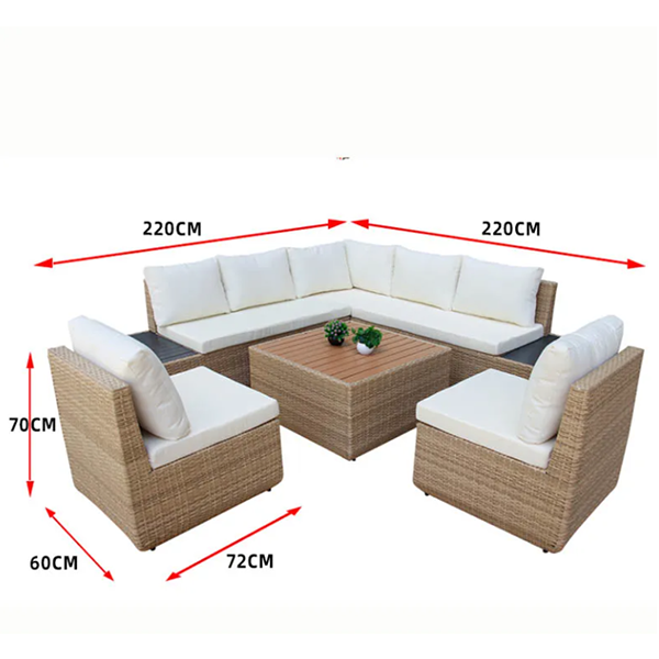 Rattan outdoor sofa