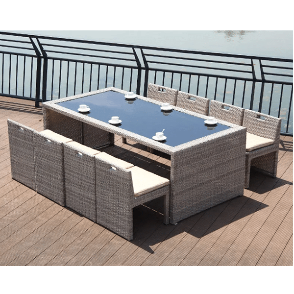 Wicker chair five-piece set balcony courtyard outdoor table and chair combination outdoor terrace leisure garden creative rattan furniture