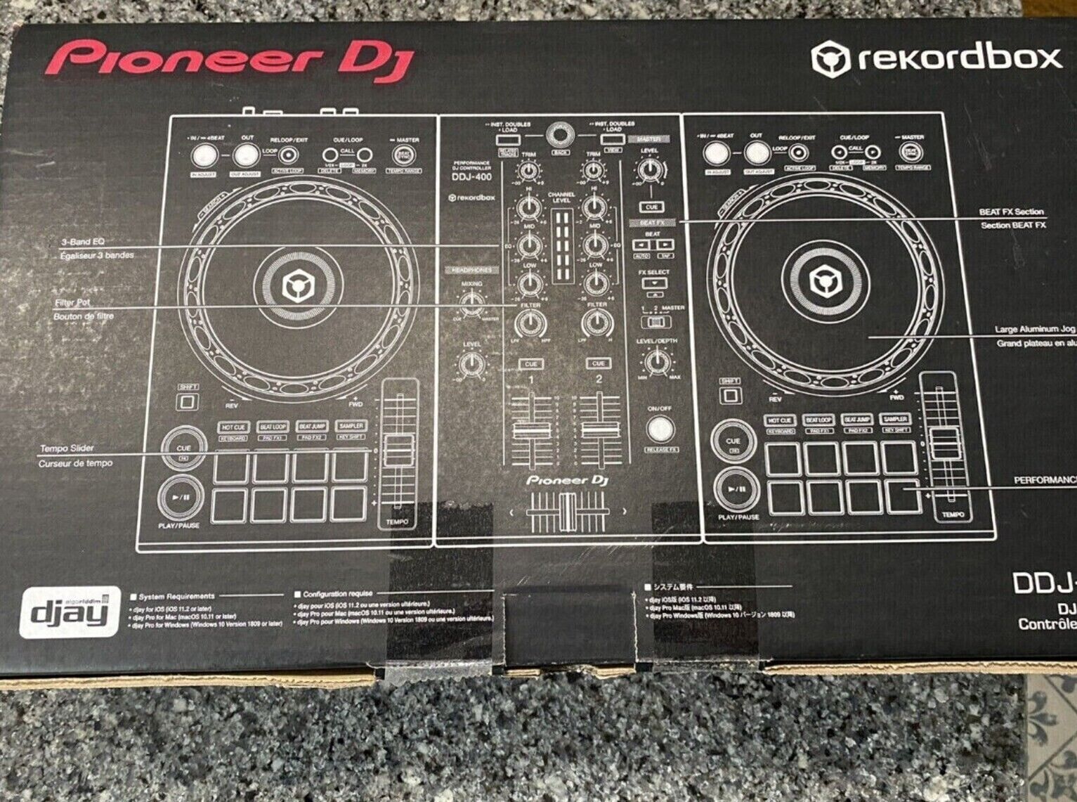 Pioneer DDJ-400 2 Channel DJ Controller - Black