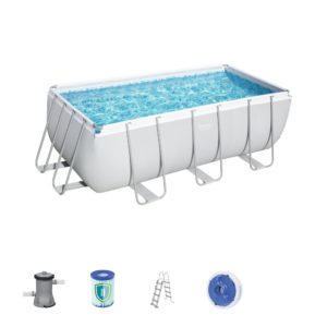 Bestway 56456 13ft 6 Power Steel Rectangular Pool Set