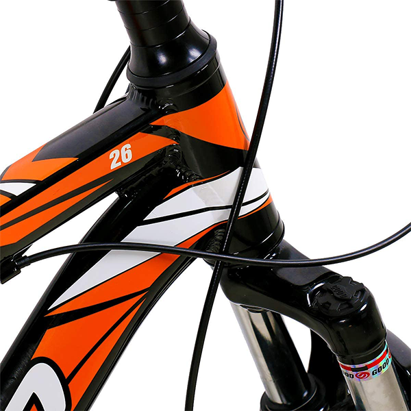 26 Inch Mountain Bike Aluminum 21 Speeds with 17 Inch Frame Disc-Brake 3/6-Spokes