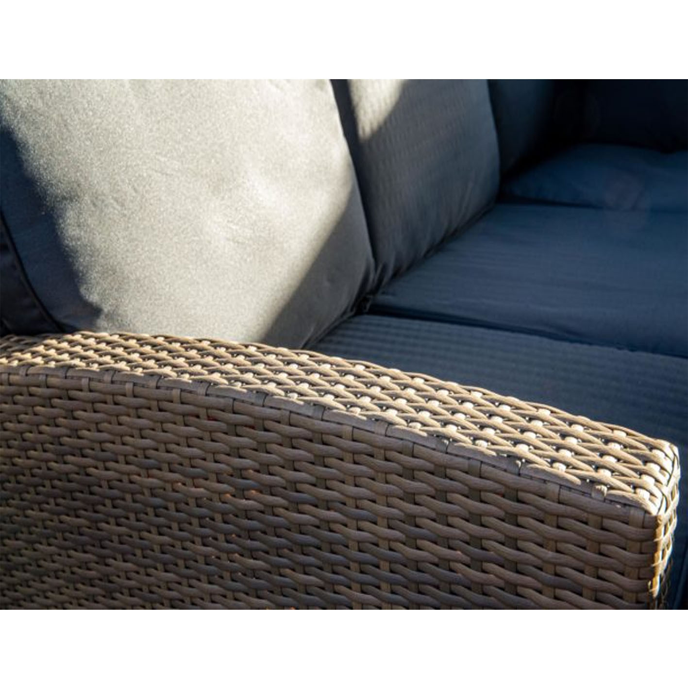 BEVERLEY 8-SEAT GARDEN FURNITURE SET WITH GAS FIRE-PIT TABLE