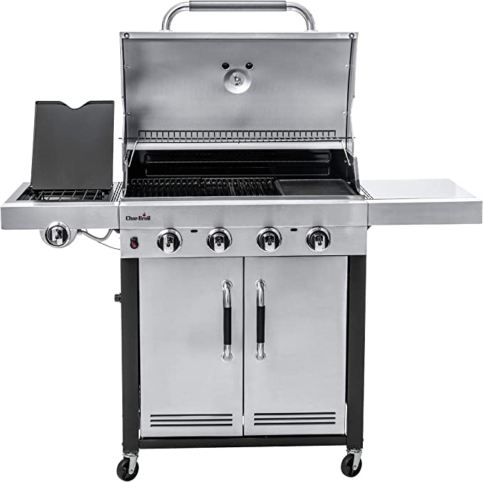 Char-Broil 140895 Advantage Series 445S - 4 Burner Gas Barbecue Grill with TRU-Infrared Technology, Stainless Steel Finish