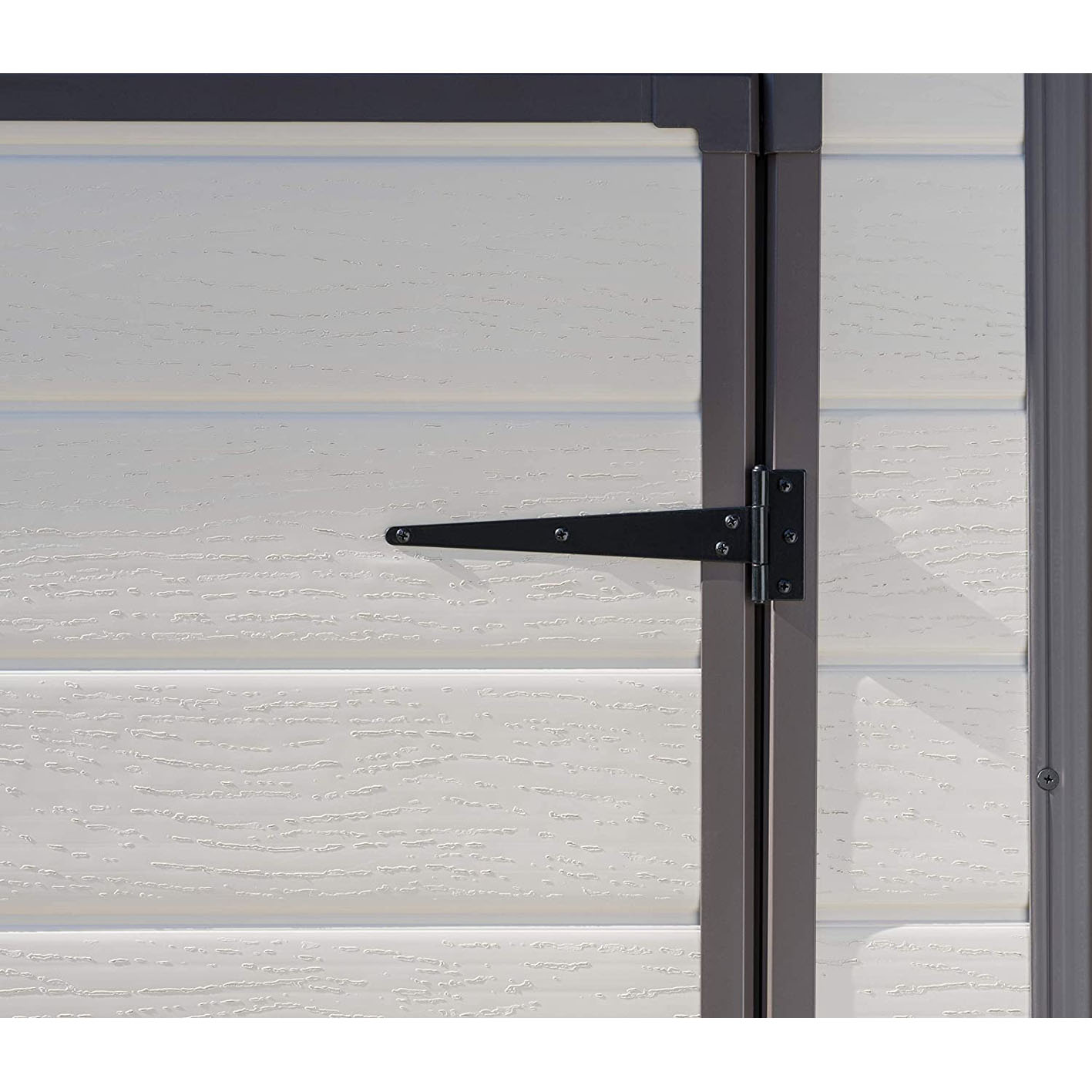 Keter Manor Pent Outdoor Garden Storage Shed, Beige/Brown, 6 x 4 ft