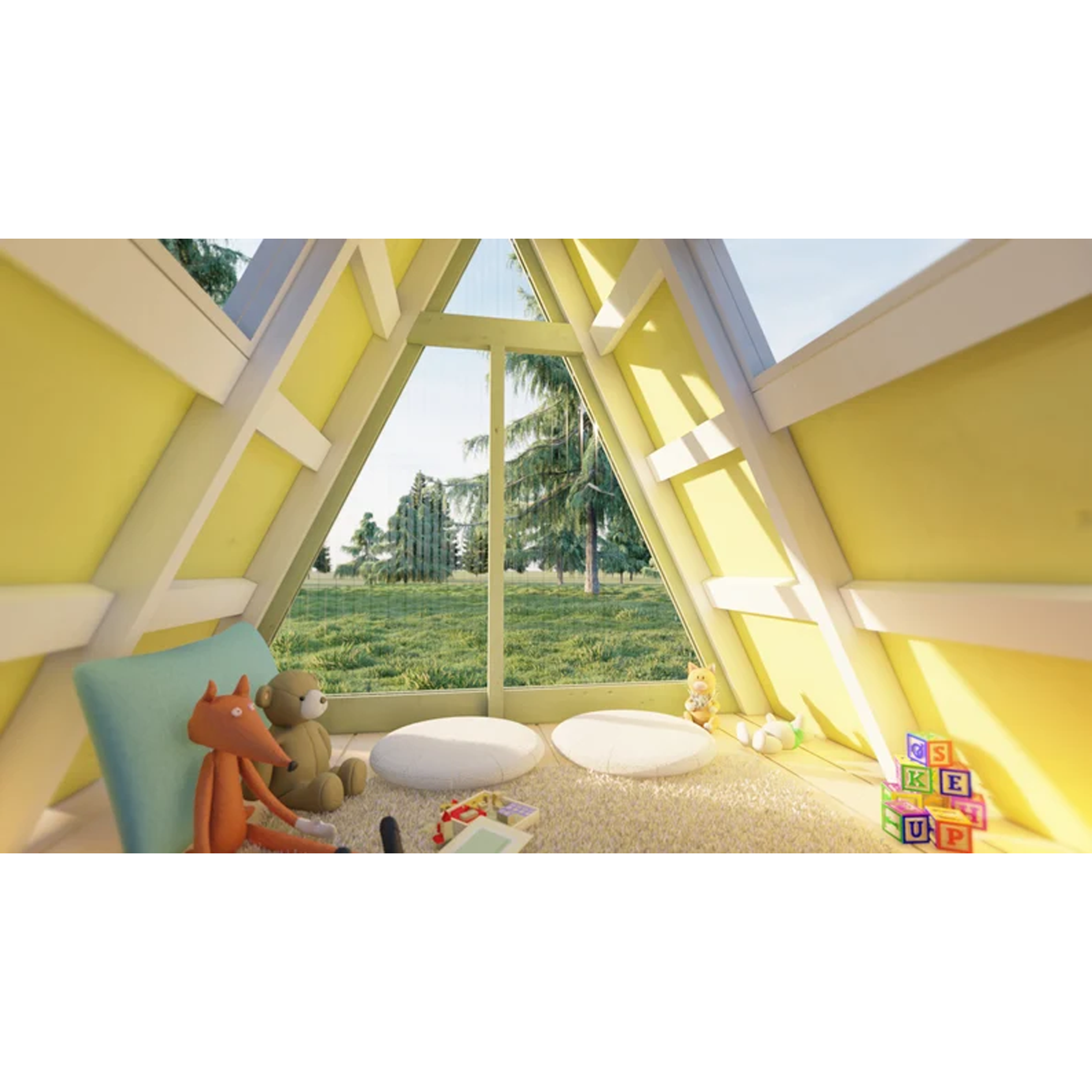 PLAYHOUSE  A-Frame  7' x 7' x 8'