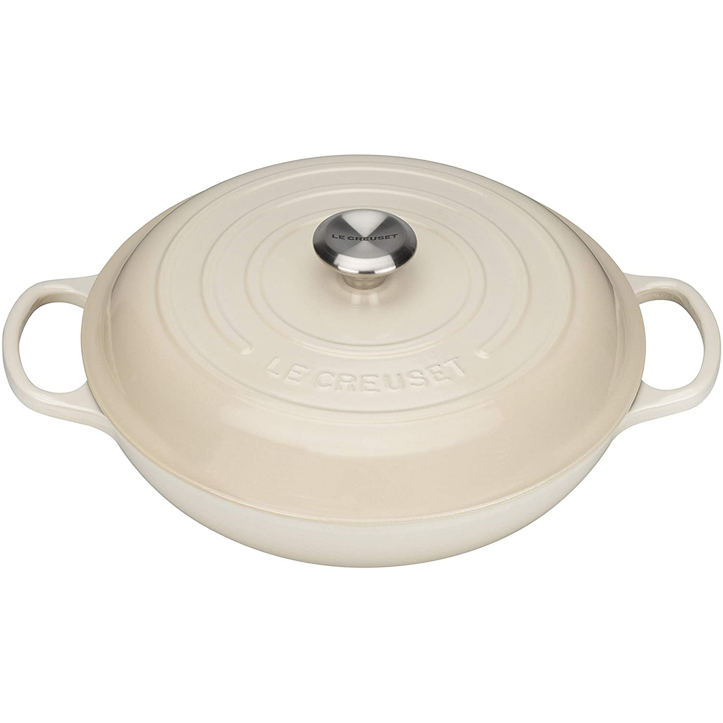 Le Creuset Shallow Casserole/Braiser With Lid, 26 cm, 2 Litres, Navy, 25032265214460