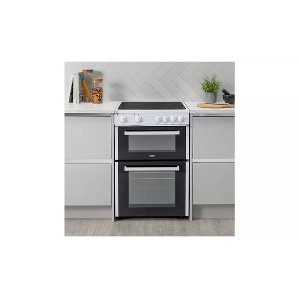 60cm Twin Cavity Electric Cooker - Black