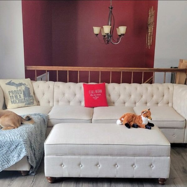 112′′ Wide Left Hand Facing Sofa & Chaise