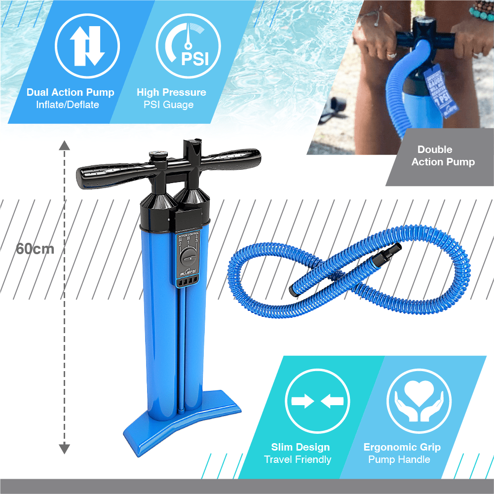 Bluefin Stand Up Inflatable Paddle Board | Mammoth 18' Model | Family/Group Board - Up To 10 Users | Includes Accessories