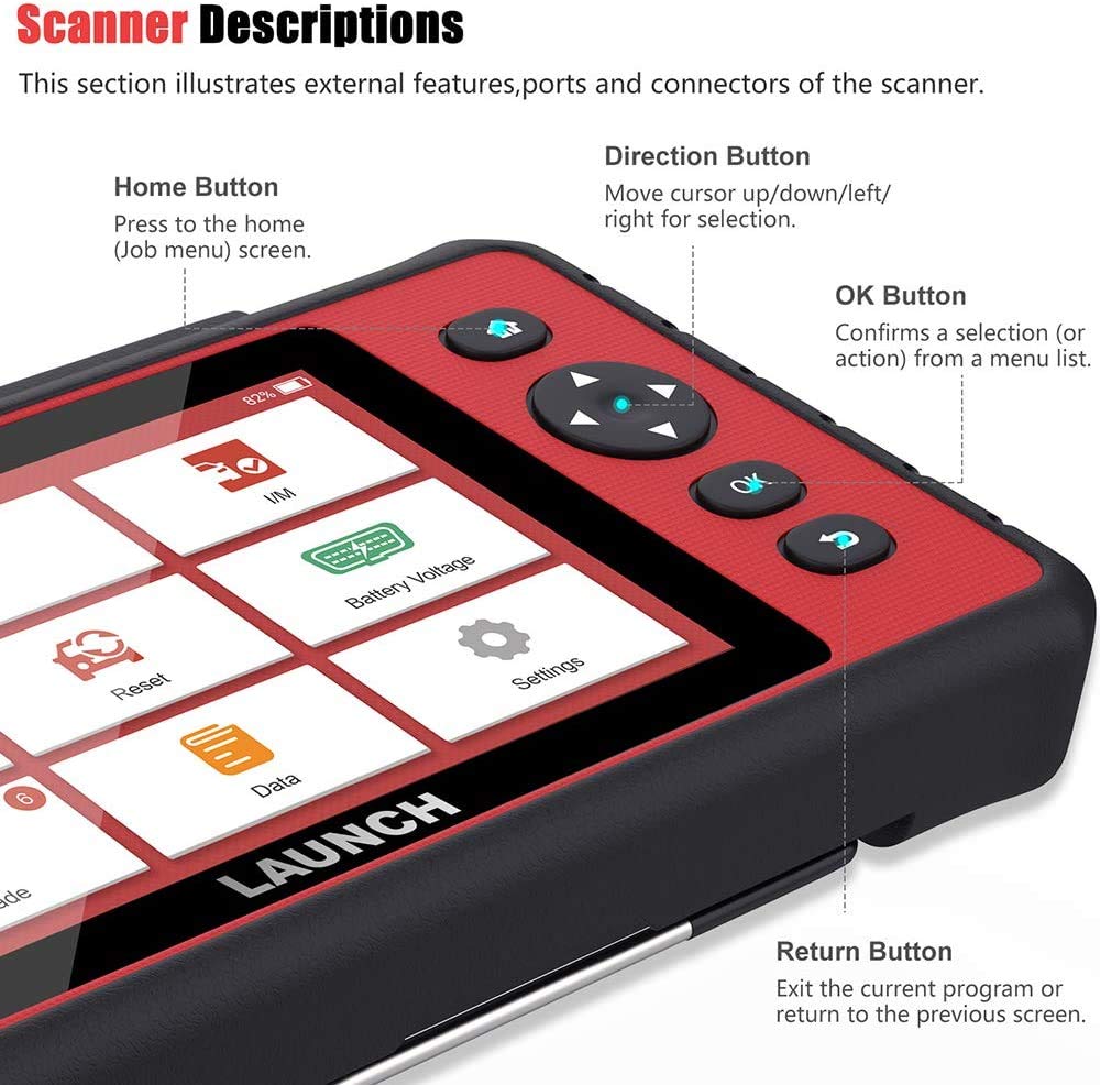 LAUNCH CRP909E Elite Full System OBD2 Scanner,OE-Level Car Diagnostic Scan Tool,26 Reset Service Functions,Key Program,TPMS,SAS,DPF,IMMO,ABS Bleeding, WiFi Free Update,TPMS As Gift