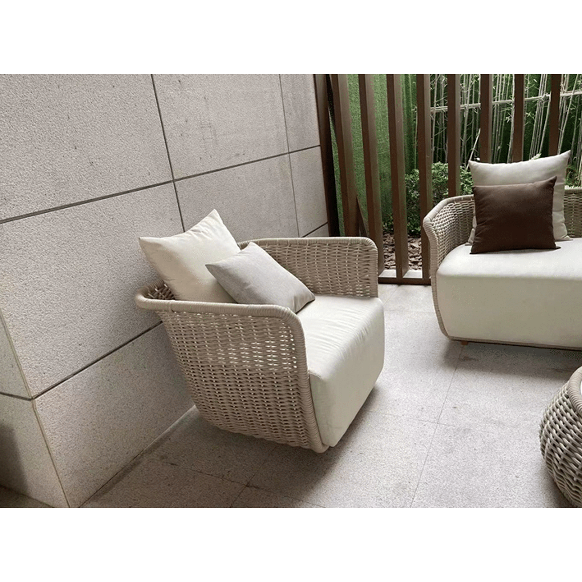 Small Apartment Outdoor Garden Sofas Waterproof Courtyard Hotel Lounge Chairs Sunscreen Villa Living Room Furniture Leisure Sofa