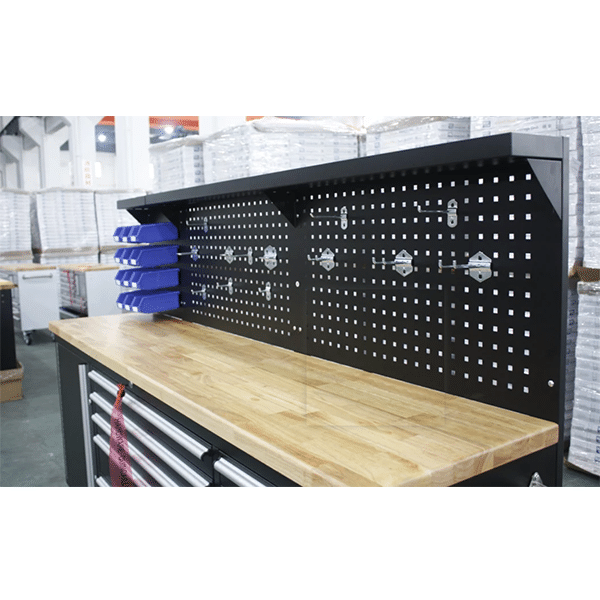 84INCH STAINLESS STEEL TOOL TROLLEY BOX CABINET WITH STAINLESS STEEL BACK BOARD